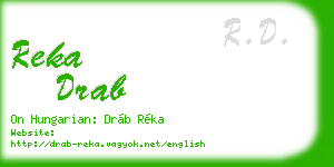 reka drab business card